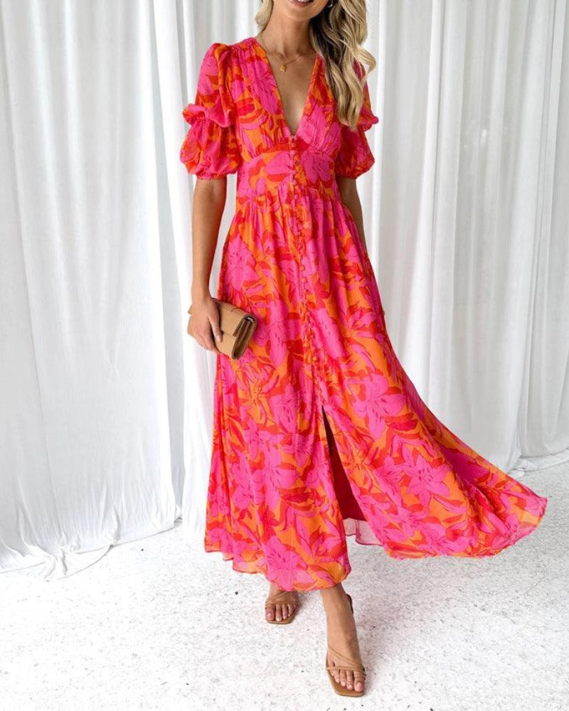 Skylar – Flowy Printed Dress