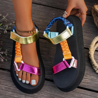 Aura | Iridescent Platform Sandal™