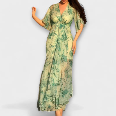 Lana - Stylish Floral V-Neck Dress