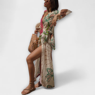 Tracey - Tie Tunic Maxi Dress