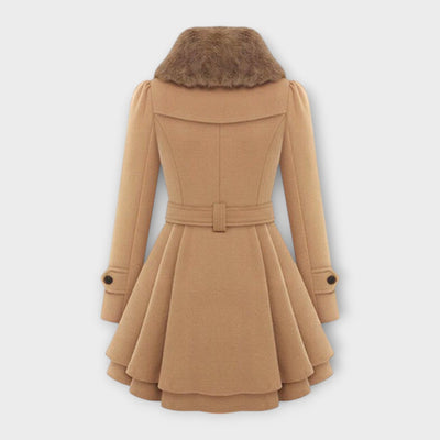 Emma – Elegant Coat with Faux Fur Collar