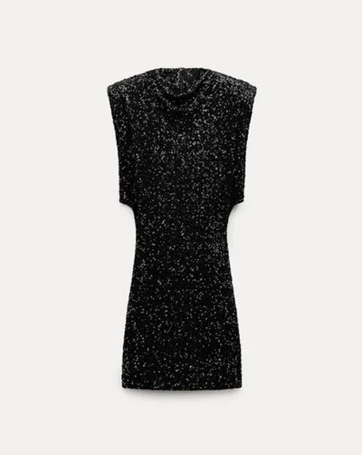 Halle - Sequin Slim Fit O-Neck Mini Dress