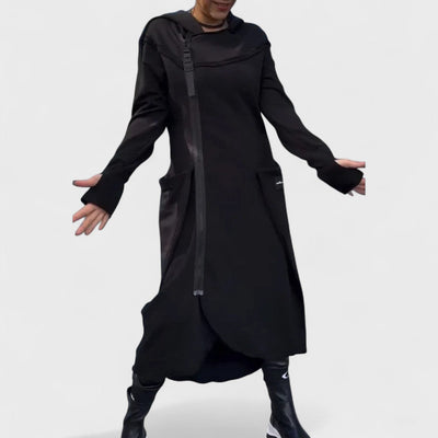 Mana | Long Hooded Zip-Up Sweatshirt in Lightweight, Breathable Fabric