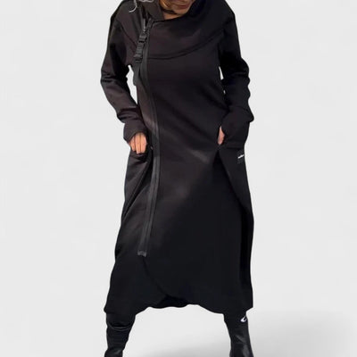 Mana | Long Hooded Zip-Up Sweatshirt in Lightweight, Breathable Fabric