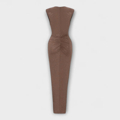 Thea - Maxi Dress with Deep V-Neck