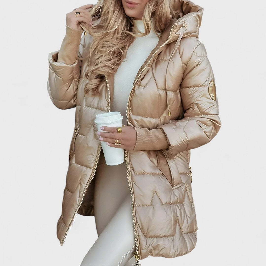 Nolwen | Elegant Winter Coat with Hood