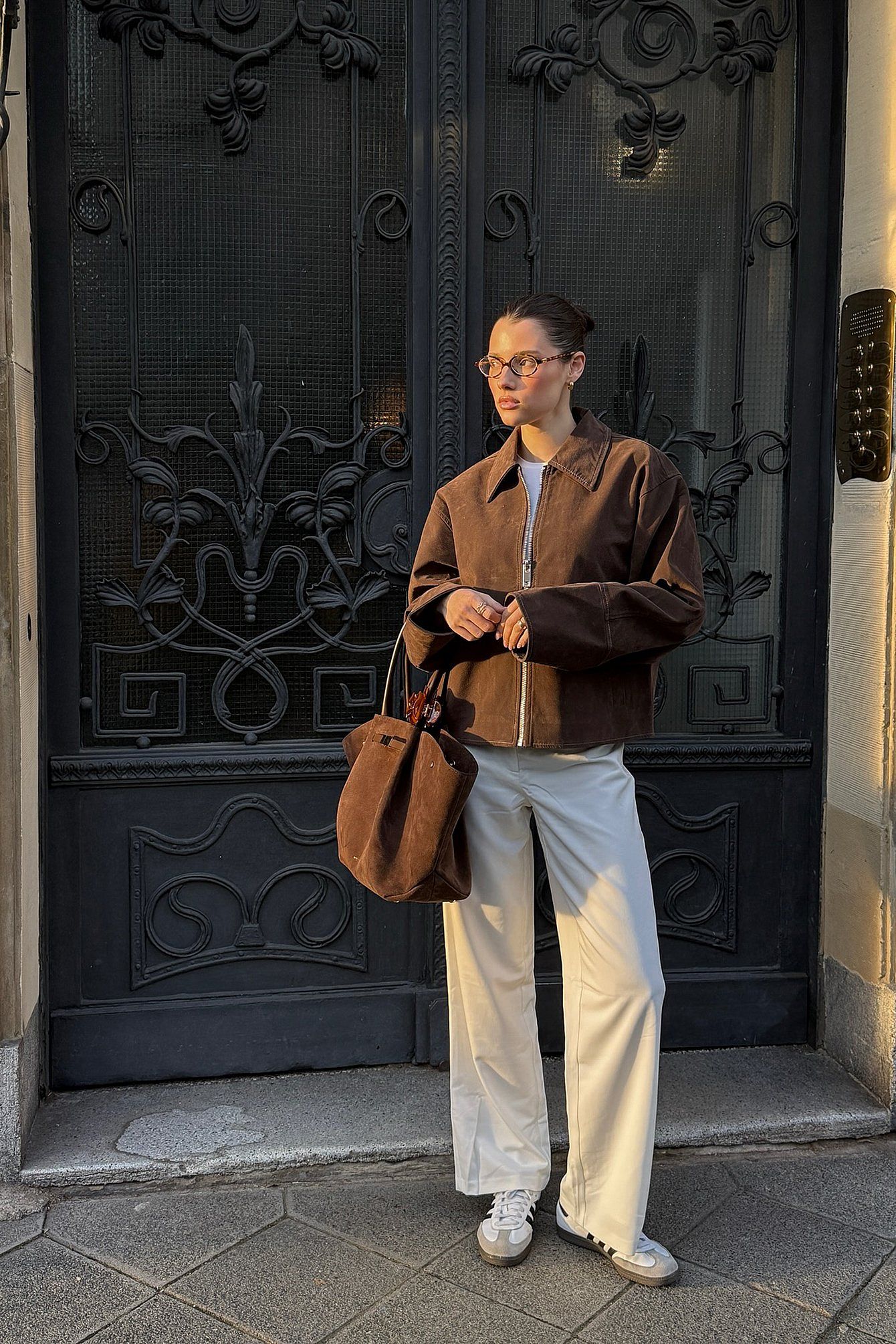 Valira |  Faux Suede Zip Jacket